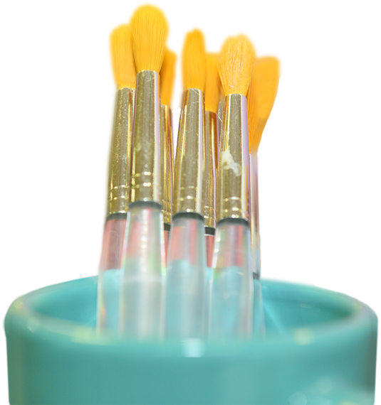 Paintbrushes ready for your next masterpiece